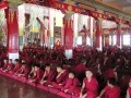Sera Mey monks in the main temple.jpg