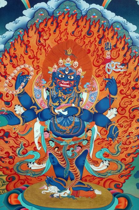 Four-Armed Mahakala (Tib: Gonpo Chagshi) - Tibetan Buddhist Encyclopedia